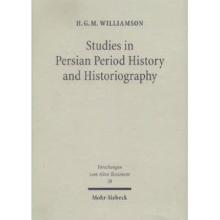 Studies in Persian Period History and Historiography