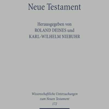 Philo und das Neue Testament: Wechselseitige Wahrnehmungen I. Internationales Symposium zum Corpus Judaeo-Hellenisticum. 1.-4. Mai 2003, Eisenach/Jena