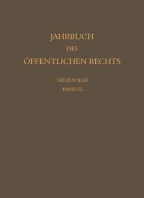 Jahrbuch des öffentlichen Rechts der Gegenwart. Neue Folge