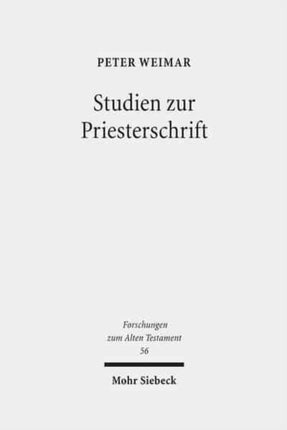 Studien zur Priesterschrift