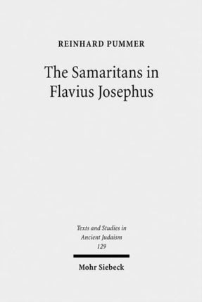 The Samaritans in Flavius Josephus