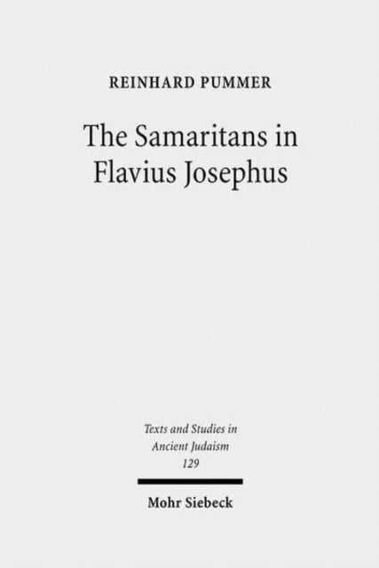 The Samaritans in Flavius Josephus