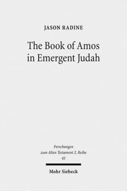 The Book of Amos in Emergent Judah