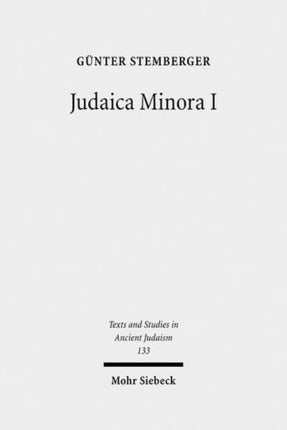 Judaica Minora: Teil I: Biblische Traditionen im rabbinischen Judentum