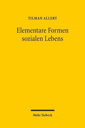 Elementare Formen sozialen Lebens