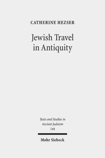 Jewish Travel in Antiquity