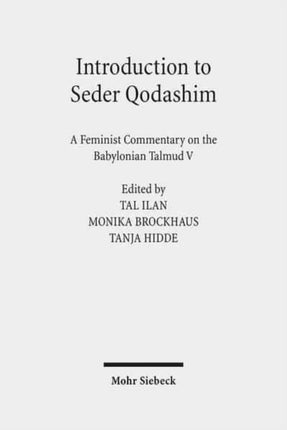 Introduction to Seder Qodashim: A Feminist Commentary on the Babylonian Talmud V