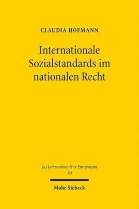 Internationale Sozialstandards im nationalen Recht: Eine Untersuchung am Beispiel des Systems sozialer Sicherheit in Südafrika