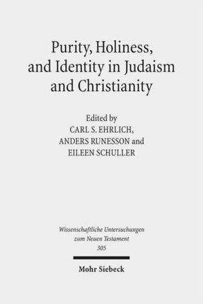 Purity, Holiness, and Identity in Judaism and Christianity: Essays in Memory of Susan Haber