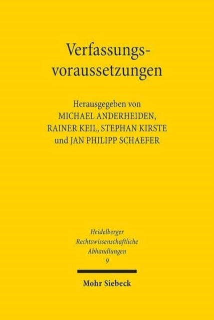 Verfassungsvoraussetzungen: Gedächtnisschrift für Winfried Brugger