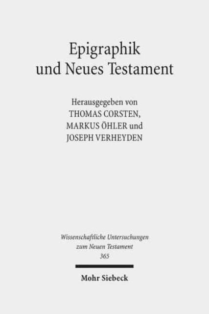 Epigraphik und Neues Testament