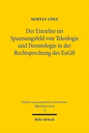 Der Einzelne im Spannungsfeld von Teleologie und