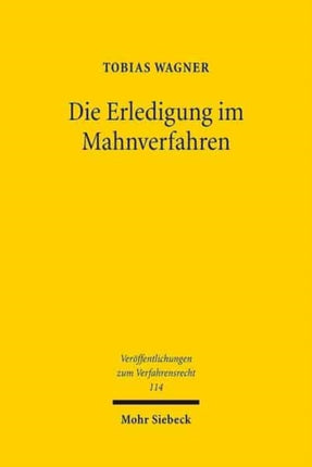 Die Erledigung im Mahnverfahren