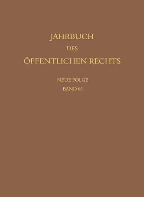 Jahrbuch des öffentlichen Rechts der Gegenwart. Neue Folge