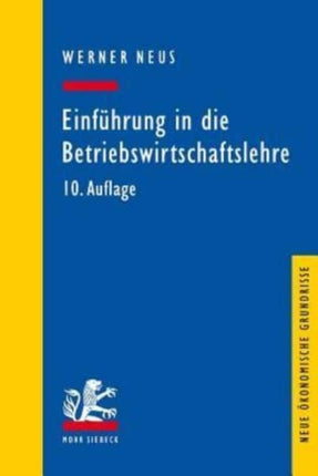 Einführung in die Betriebswirtschaftslehre aus