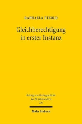 Gleichberechtigung in erster Instanz: Deutsche