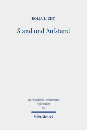 Stand und Aufstand: Adel und polnisch-litauisches Gemeinwesen im Rokosz von 1606-1609