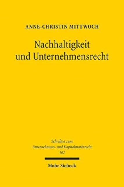 Nachhaltigkeit und Unternehmensrecht