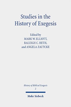 Studies in the History of Exegesis