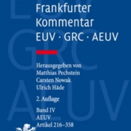 Frankfurter Kommentar zu EUV, GRC und AEUV (2. Aufl.): Band 2: AEUV, Präambel, Artikel 1-100