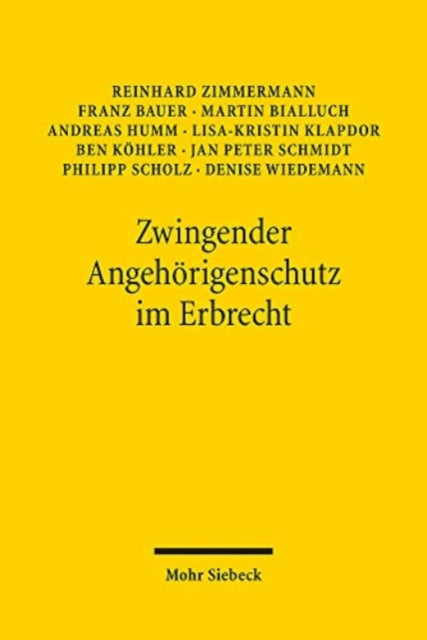 Zwingender Angehörigenschutz im Erbrecht: Ein Reformvorschlag