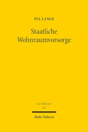 Staatliche Wohnraumvorsorge