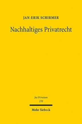 Nachhaltiges Privatrecht