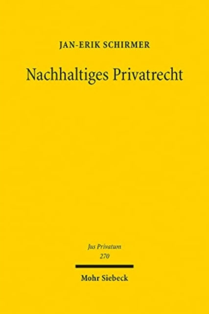 Nachhaltiges Privatrecht