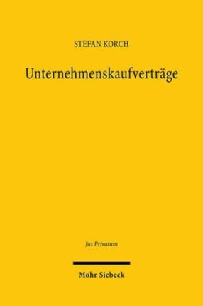 Unternehmenskaufverträge