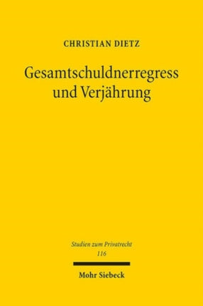 Gesamtschuldnerregress und Verjährung