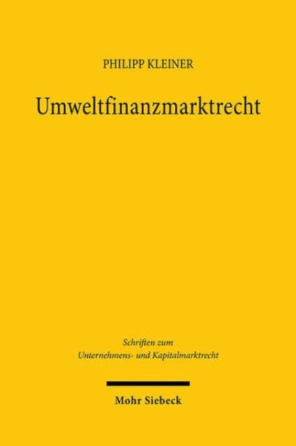 Umweltfinanzmarktrecht