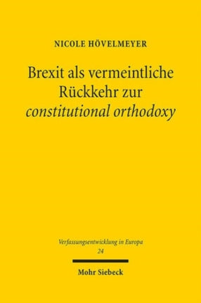 Brexit als vermeintliche Ruckkehr zur