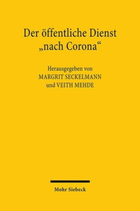 Der öffentliche Dienst "nach Corona"