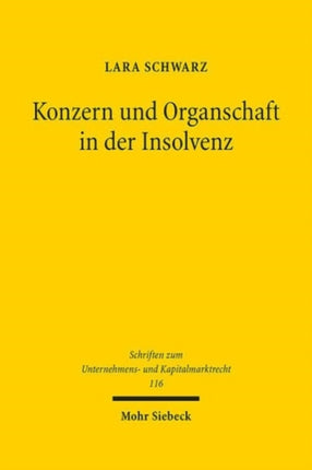 Konzern und Organschaft in der Insolvenz