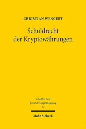 Schuldrecht der Kryptowahrungen