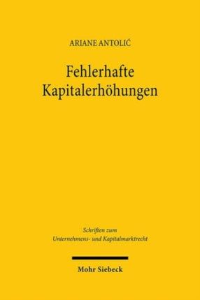Fehlerhafte Kapitalerhohungen