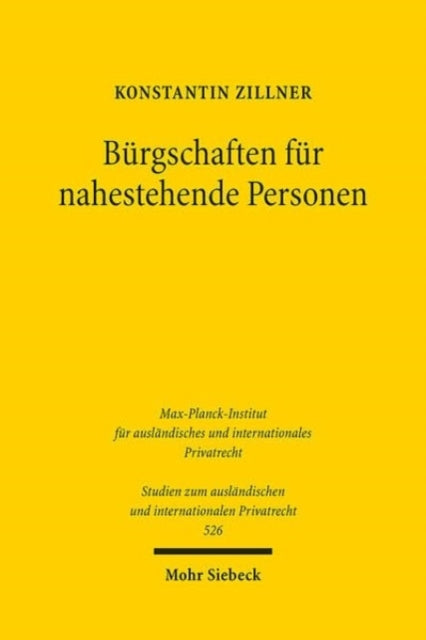 Burgschaften fur nahestehende Personen