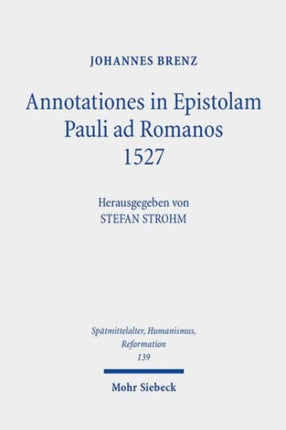 Annotationes in Epistolam Pauli ad Romanos 1527