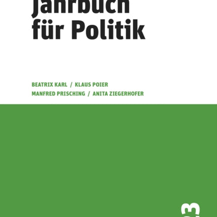 Steirisches Jahrbuch fÃr Politik 2023