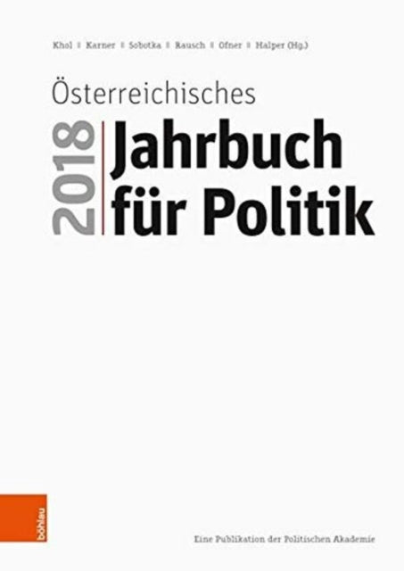 Osterreichisches Jahrbuch fur Politik 2018