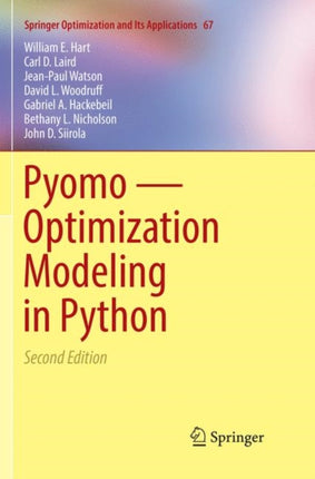 Pyomo — Optimization Modeling in Python