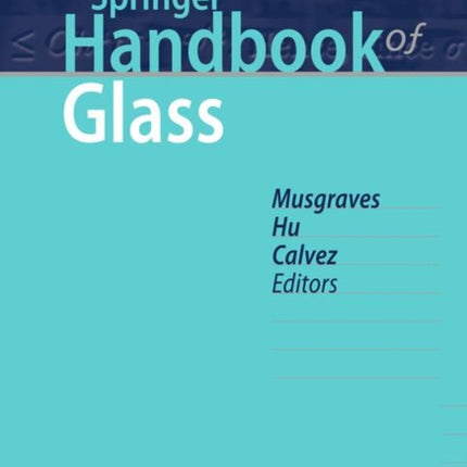 Springer Handbook of Glass