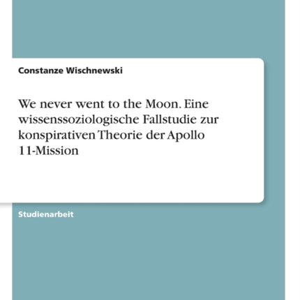 We never went to the Moon Eine
