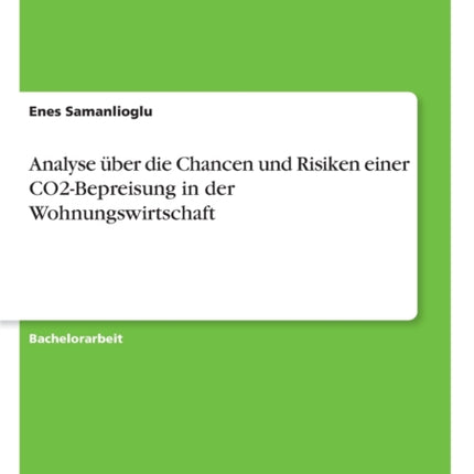 Analyse ber die Chancen und Risiken einer CO2Bepreisung in der Wohnungswirtschaft