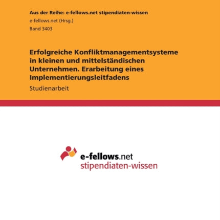 Erfolgreiche Konfliktmanagementsysteme in kleinen