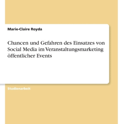 Chancen und Gefahren des Einsatzes von Social
