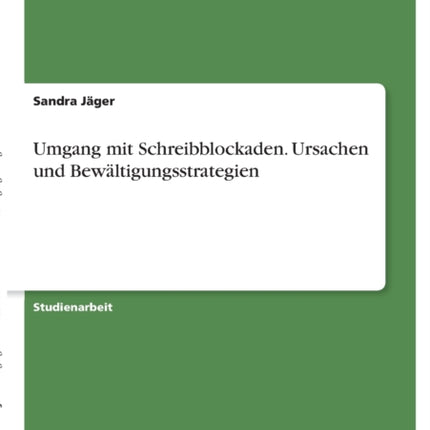 Umgang mit Schreibblockaden Ursachen und Bewltigungsstrategien