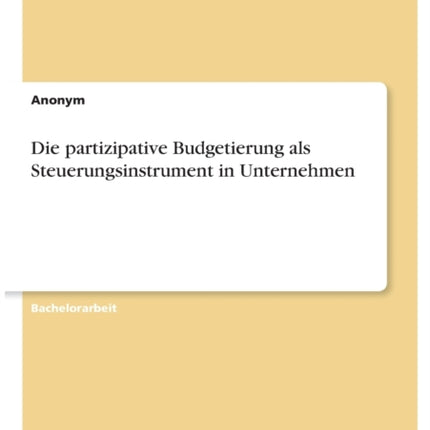 Die partizipative Budgetierung als