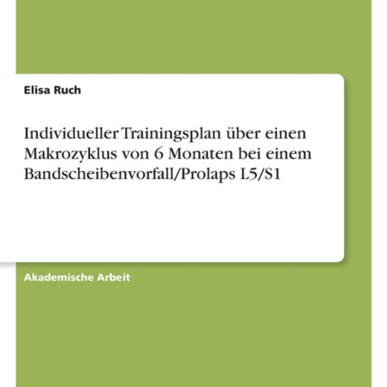 Individueller Trainingsplan über einen