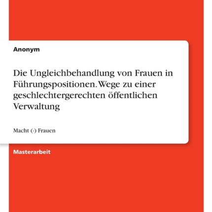 Die Ungleichbehandlung von Frauen in
